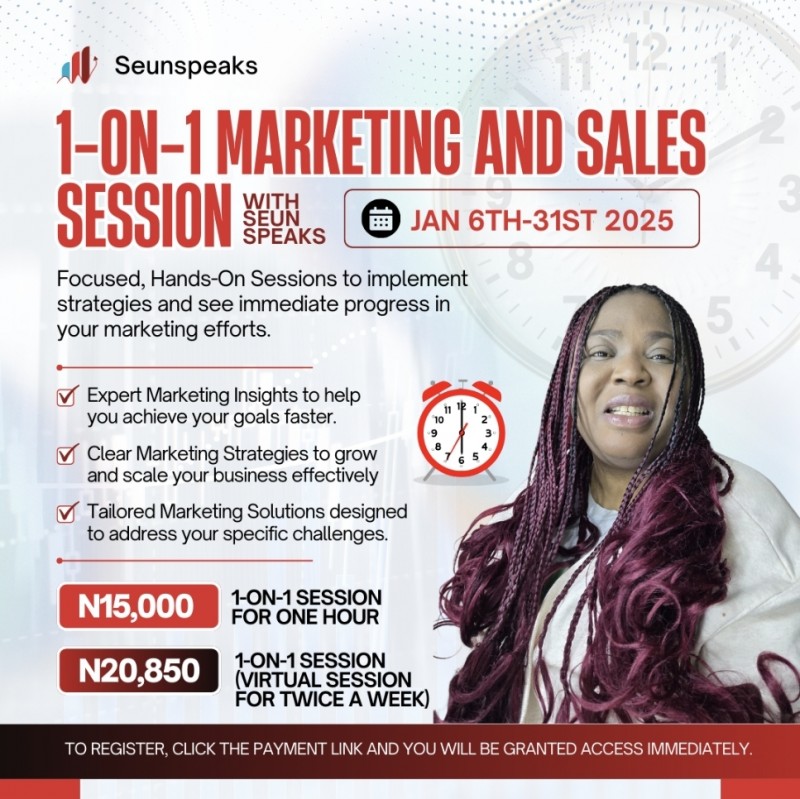 1on1 marketing strategy for 60 minutes