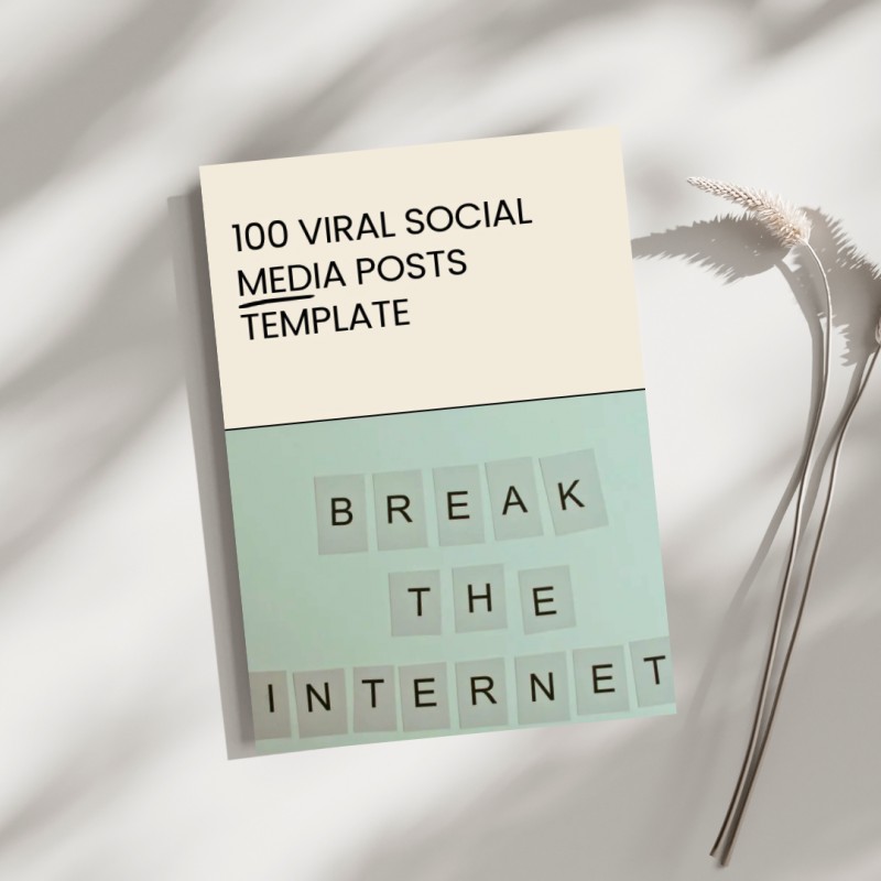 100 viral social media posts template