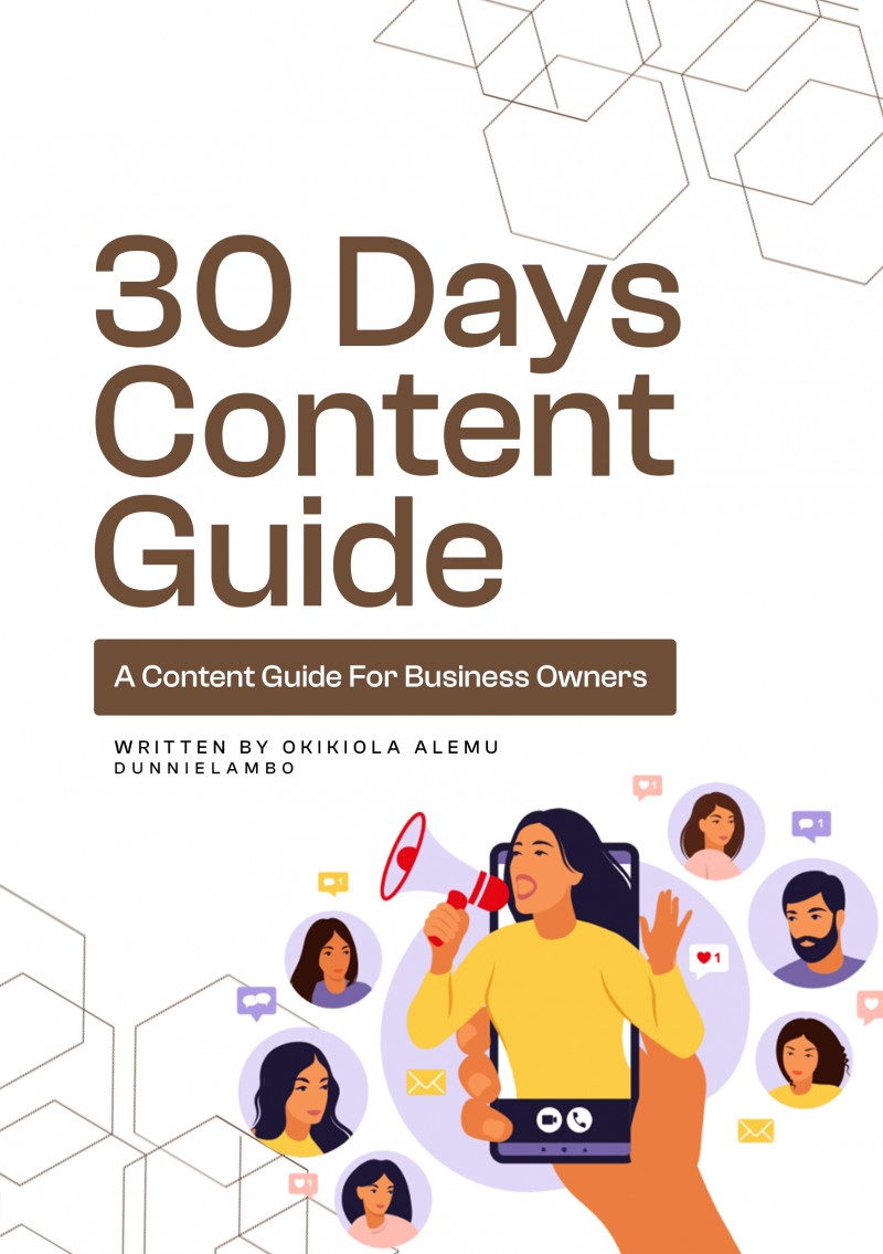30 days Content guide for Business Owners