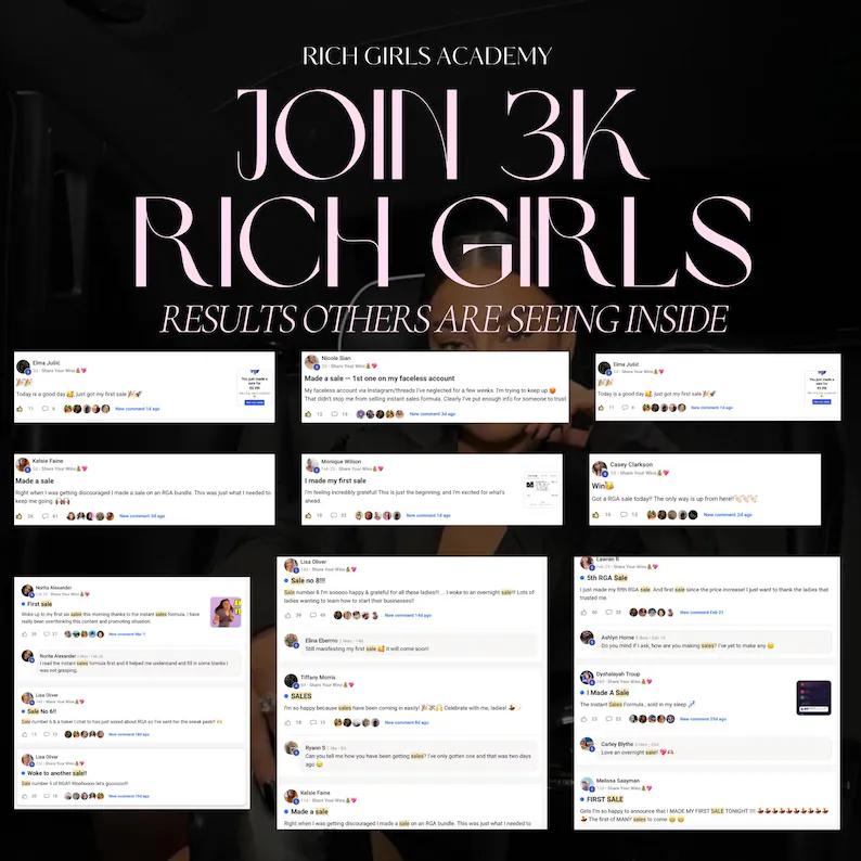 Rich Girls Academy MRR Course: Digital Marketing for Women
