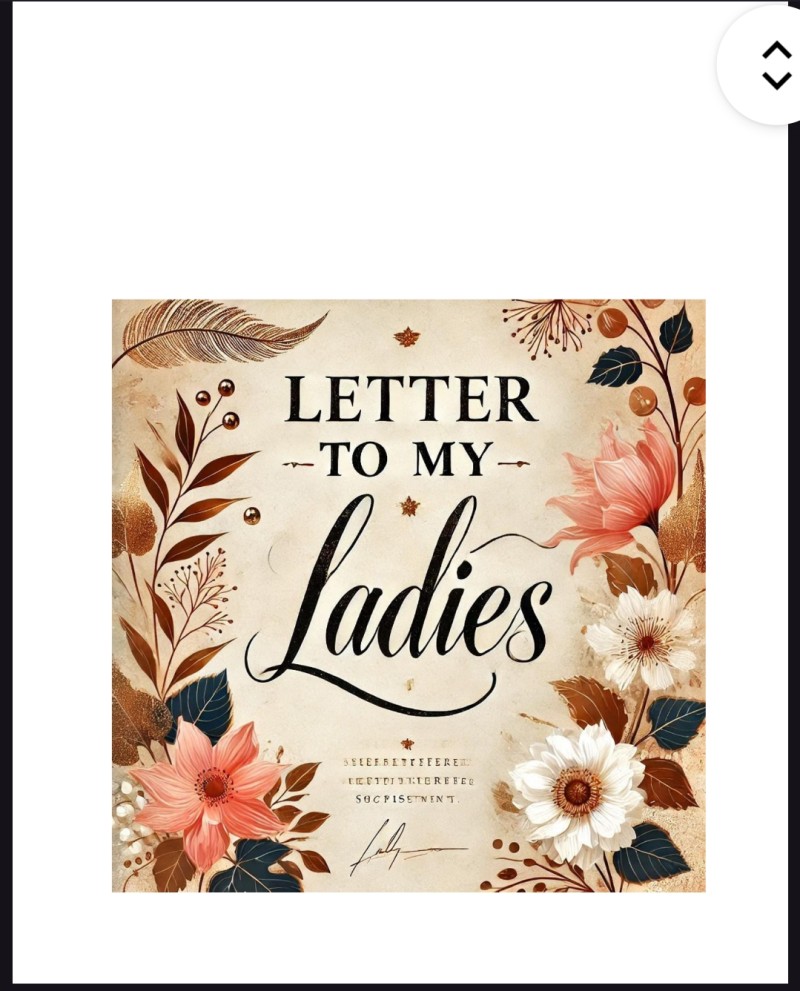 A letter to ladies