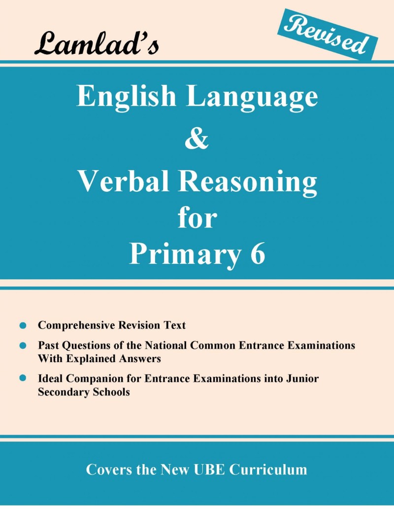 Lamlad's English Language  &  Verbal Reasoning  for  Primary 6