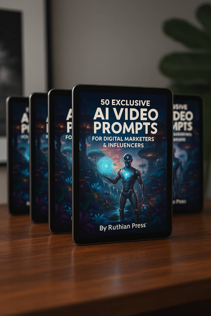 50 EXCLUSIVE AI VIDEO PROMPTS FOR DIGITAL MARKETERS & INFLUENCERS
