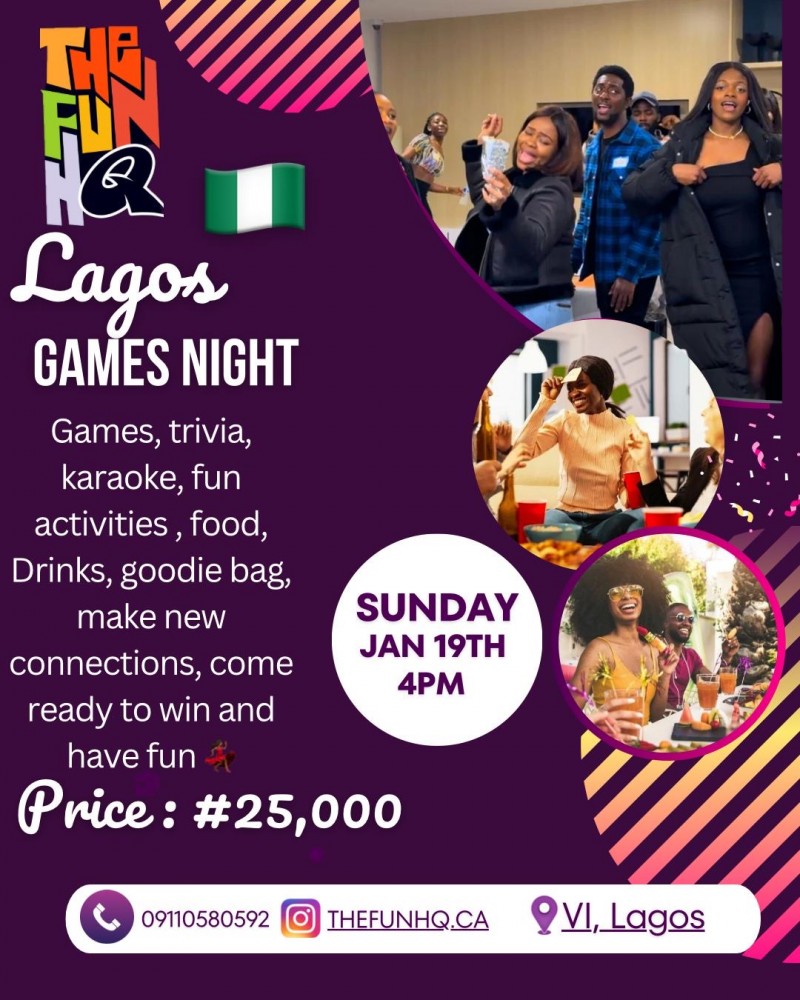 Games night in lagos
