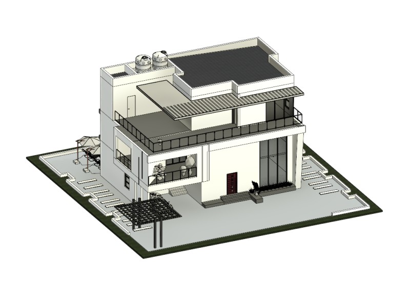 3d visualisation for 5 bedrooms residential project
