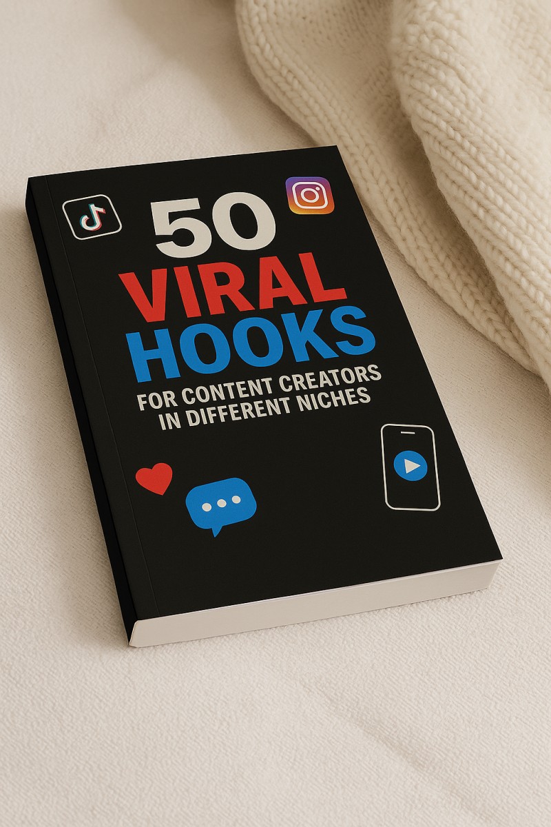 50 viral hooks for content creators in different niches