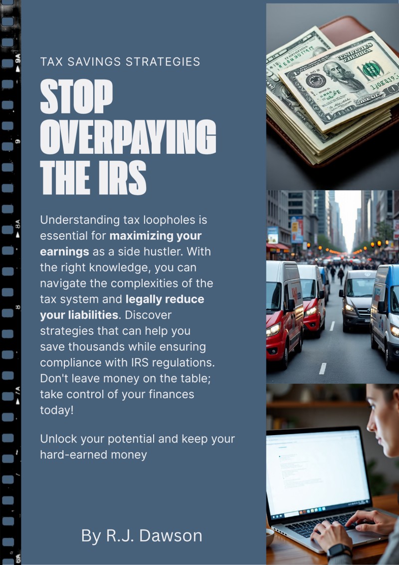 Stop Overpaying the IRS: Hyper-Specific Tax Loopholes & Deductions for Side Hustlers & Gig Workers.