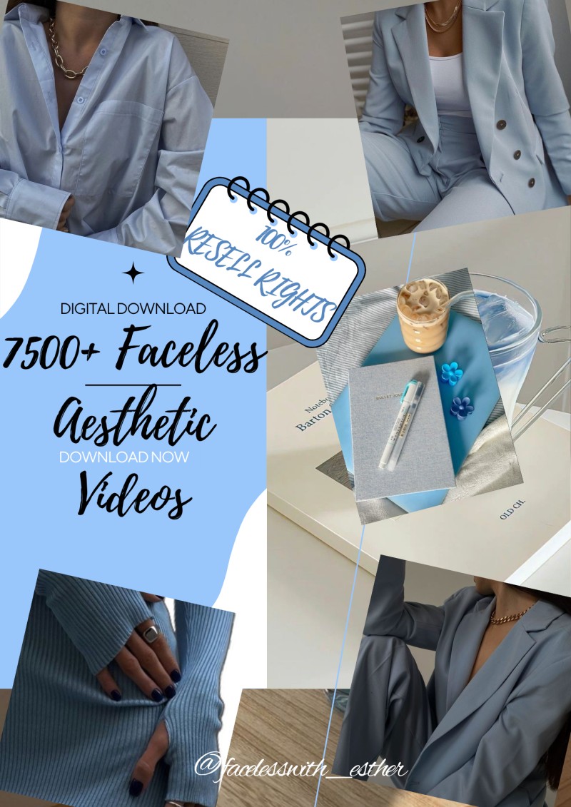 The Ultimate Faceless Content Pack — 7500+ Aesthetic Video Templates