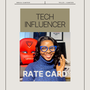 Brand Deals Rate Card