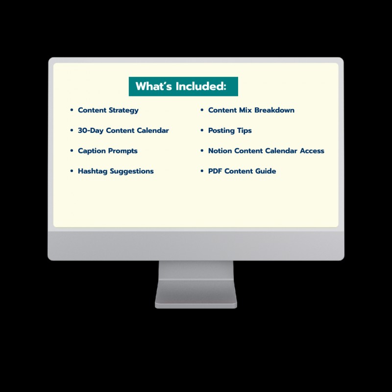 BESPOKE CONTENT STRATEGY AND CALENDAR
