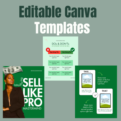 Done-For-You Canva Templates (Green)