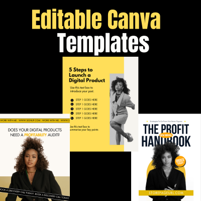 Done-For-You Canva Templates (Yellow)