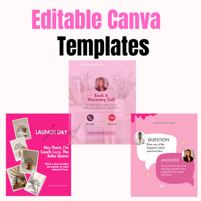 Done-For-You Canva Templates (Pink)