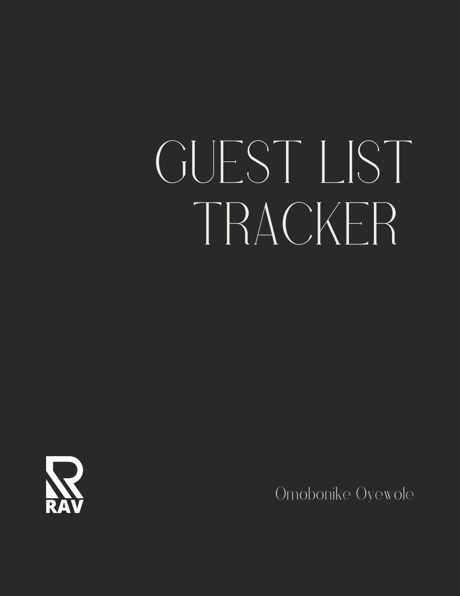 Guest List Tracker
