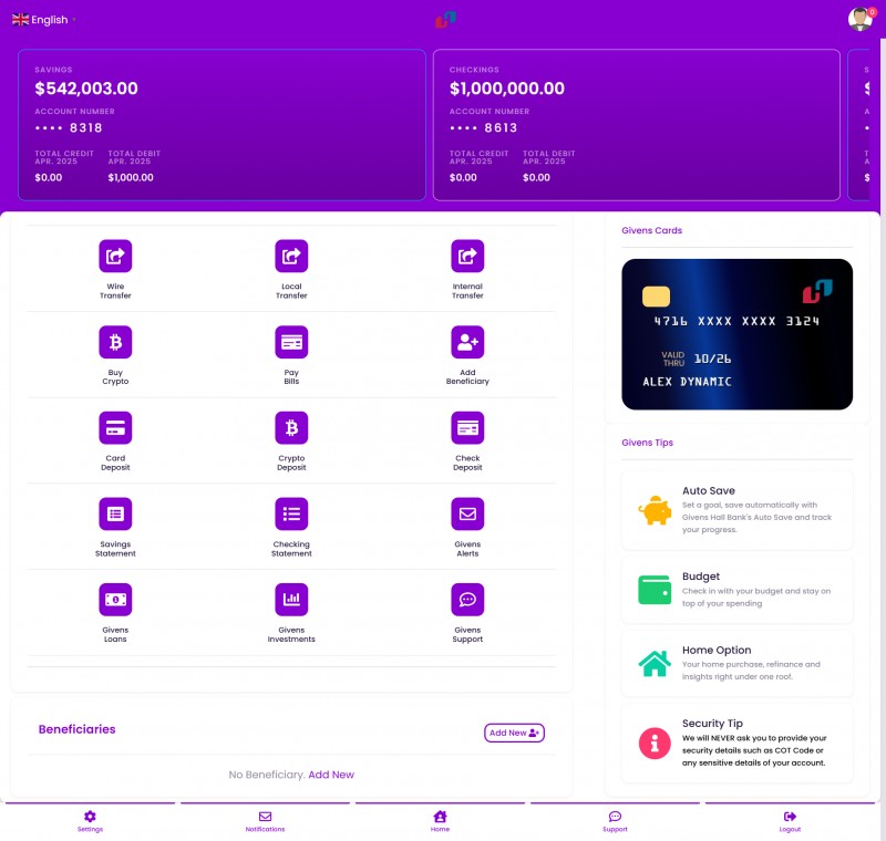 Alpha Bank Prime - Online Banking PHP Script