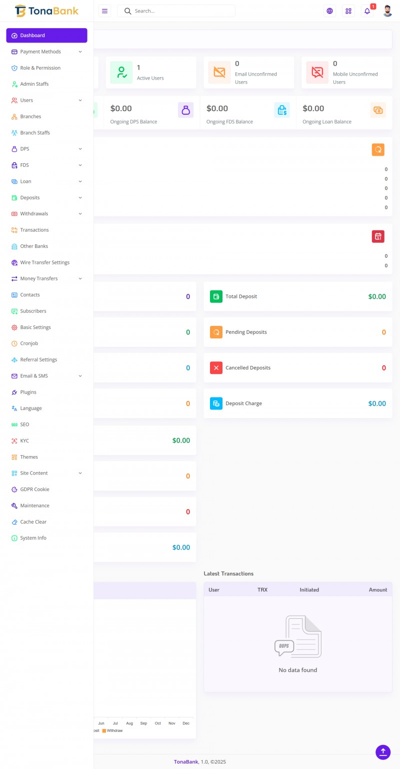 TonaBank - Online Banking PHP Script Platform