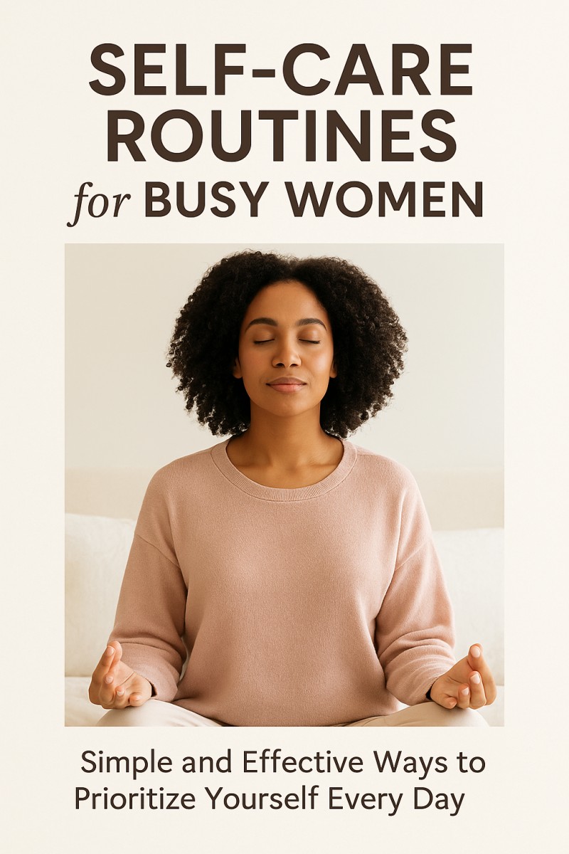 Self care routine for busy women