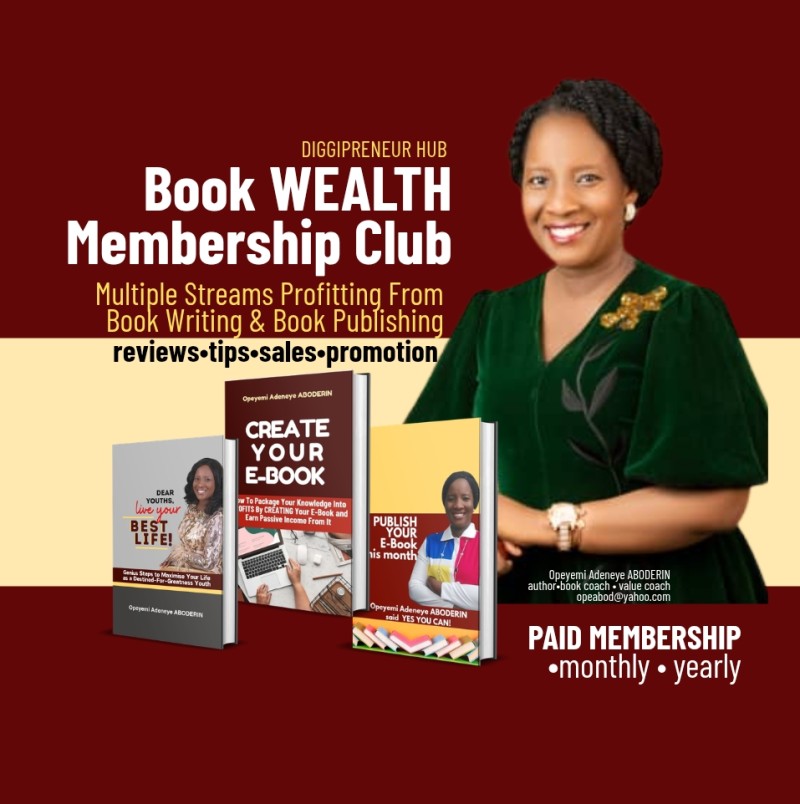 Book Wealth Membership Club with Coach Opeyemi Adeneye ABODERIN