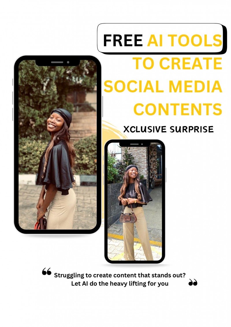 FREE AI TOOLS TO CREATE SOCIAL MEDIA CONTENTS (Xclusive Surprise)