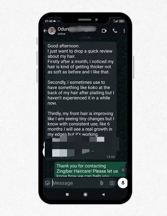 Customer review 1