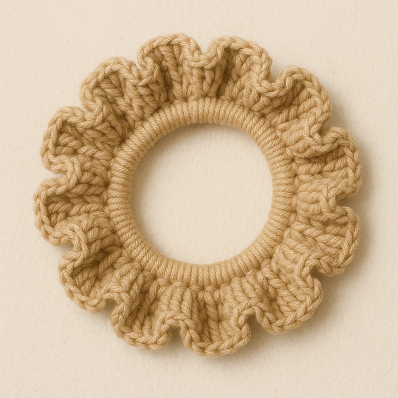Crochet Hair Ruffle Pattern