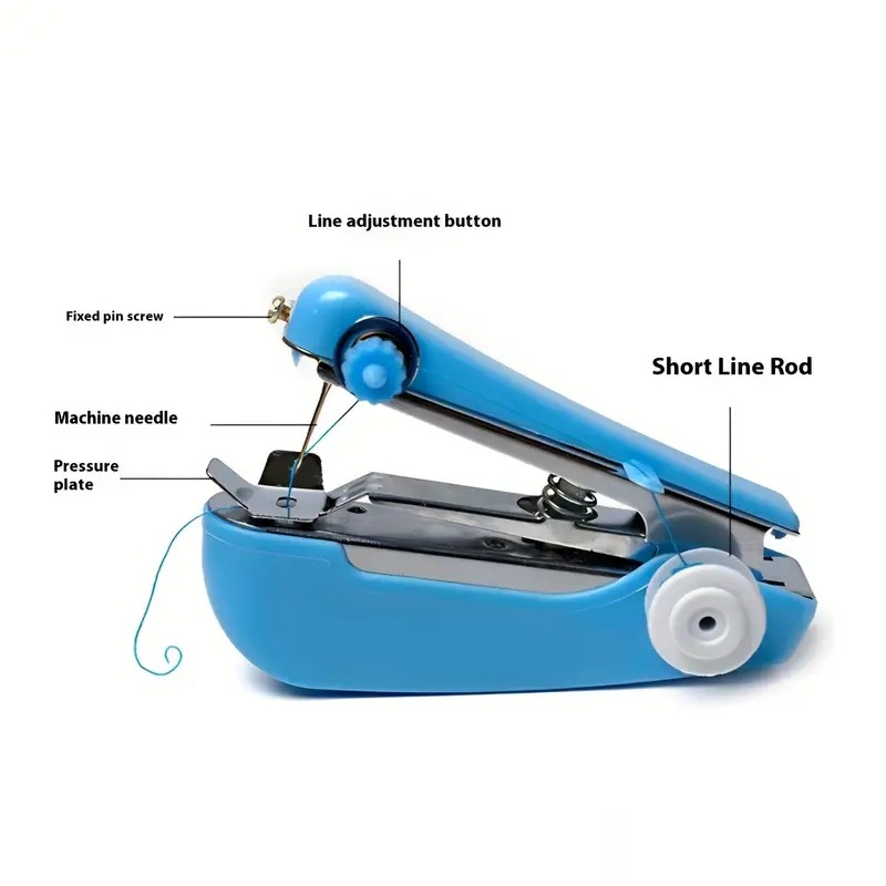 Small Portable Sewing Machine – Handheld Manual Stitch Tool for Clothes, Patches & DIY Projects