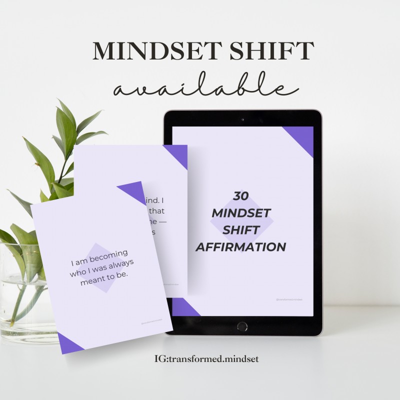 30 Mindset Shift Affirmations card