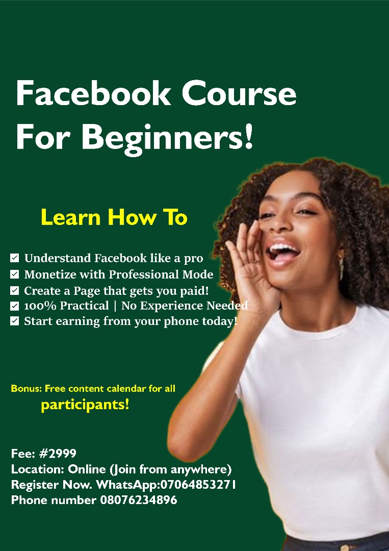 π Facebook Course for Beginners!