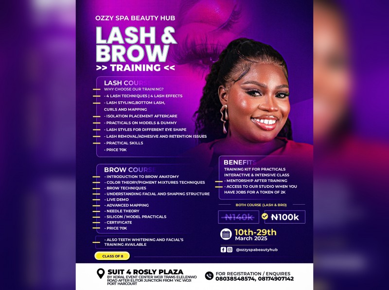 Lash and brow training