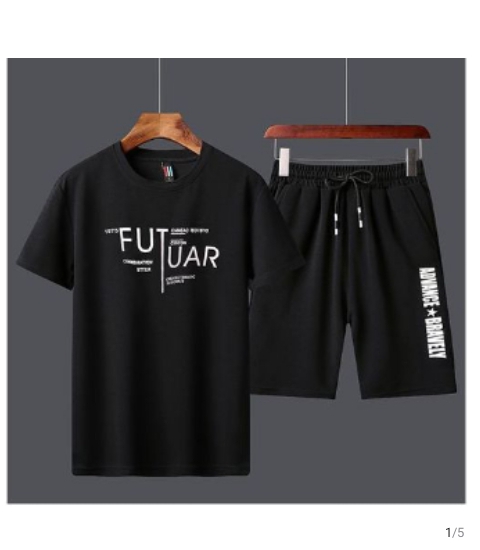 Men 2 in 1 short sleeve T-shirt & Short set
