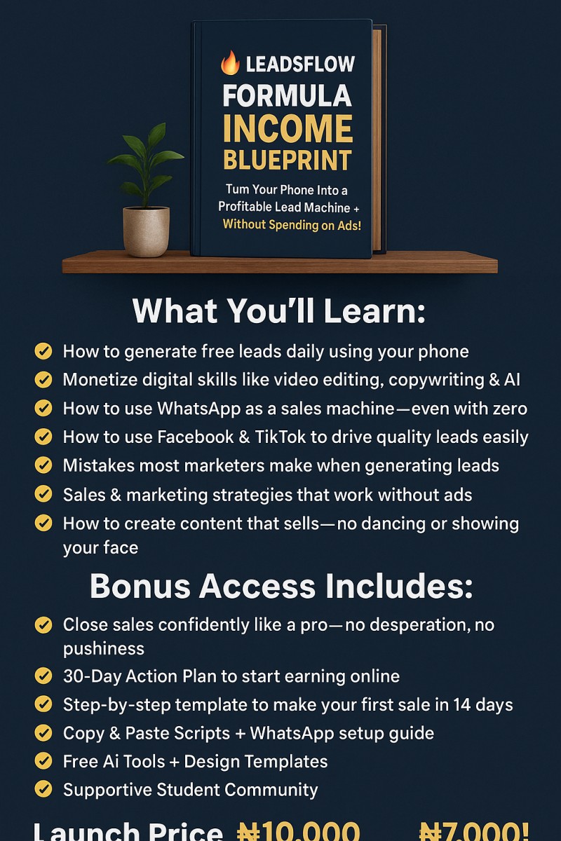 LEADSFLOW FORMULA INCOME BLUEPRINT