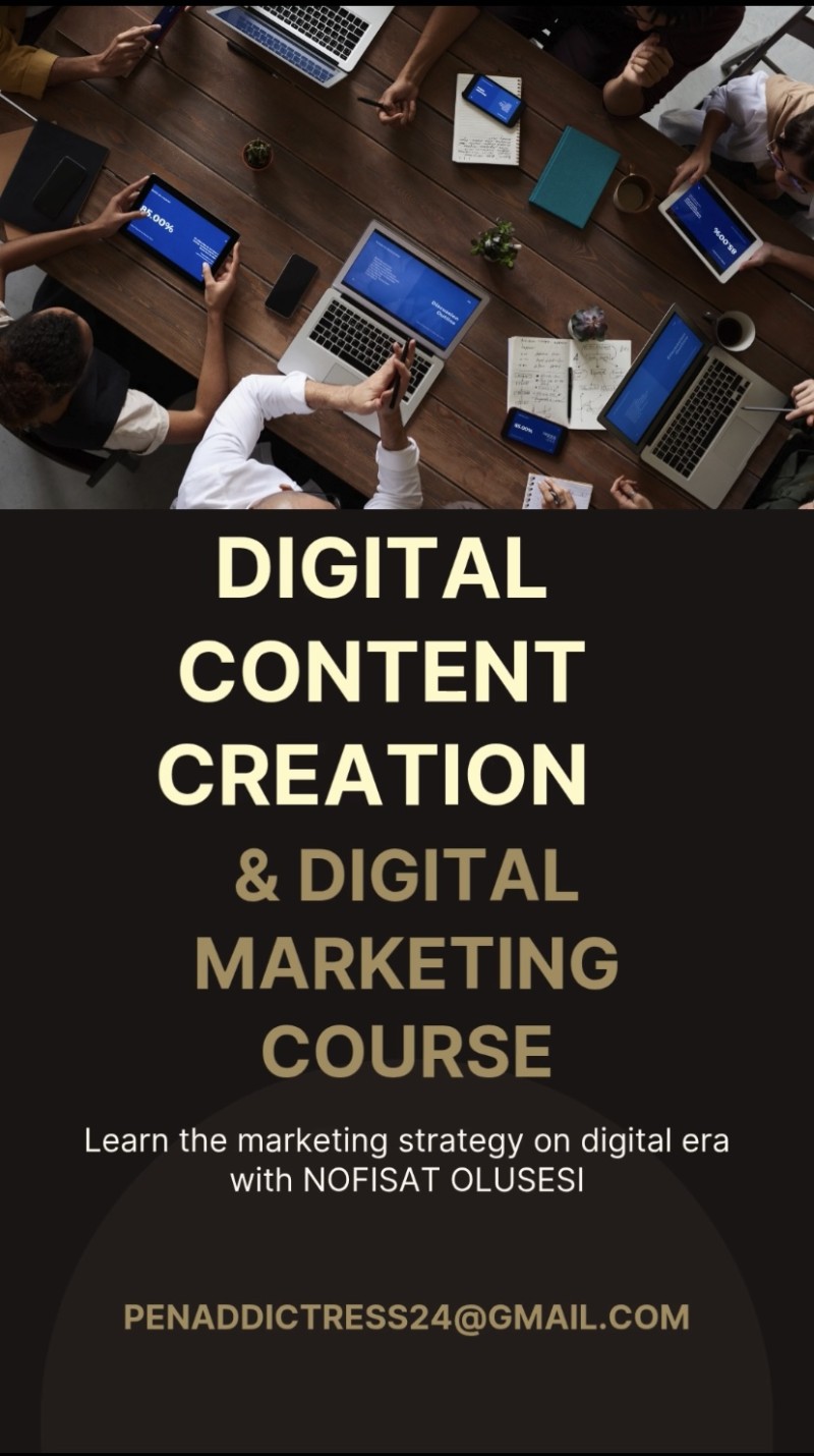 Digital Content Creation and digital marketing course