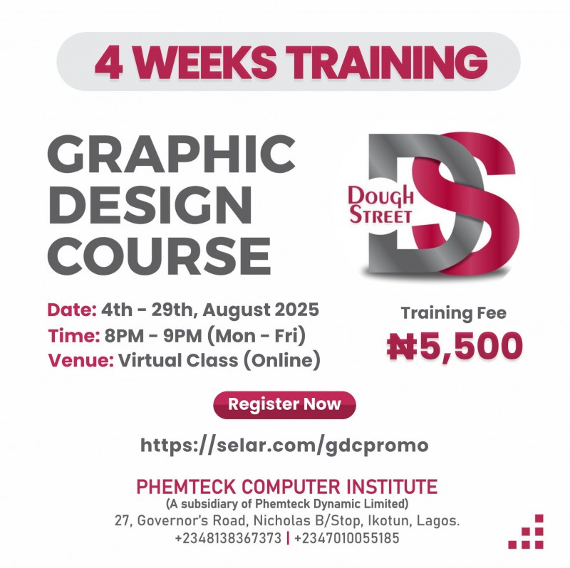 4-Weeks Graphic Design Training (August 2025)