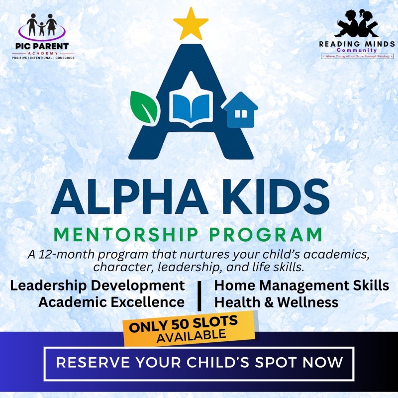 Early Bird waitlist for Alpha Kids Mentorship Program (Nov 2025 intake)