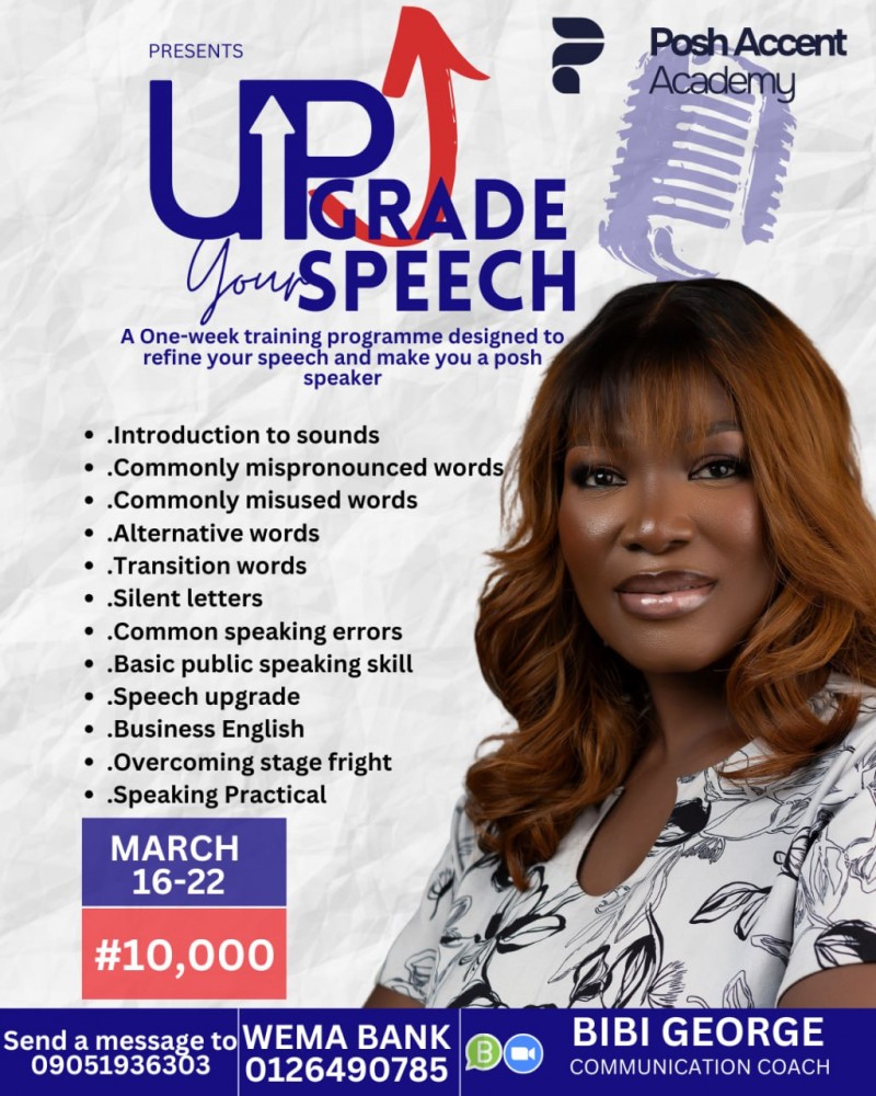 Upgrade Your Speech One Week Programme