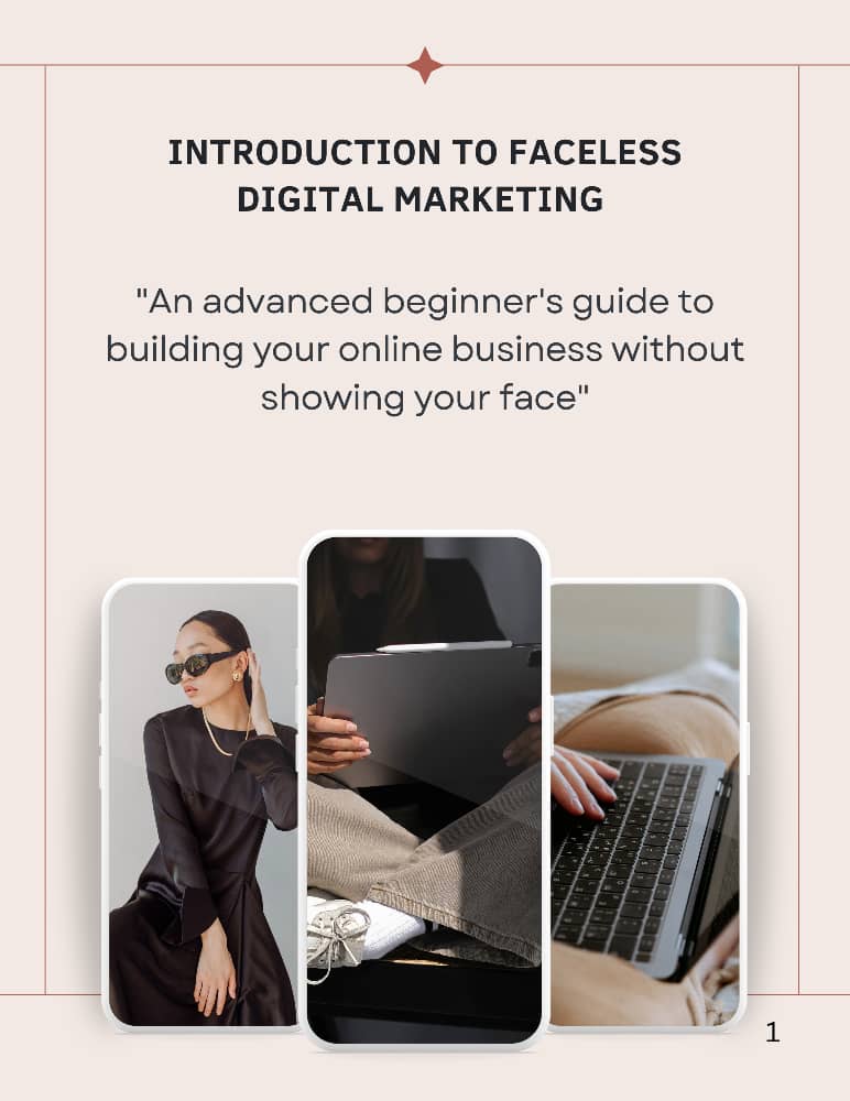 Introduction To Faceless Digital Marketing(Advanced)