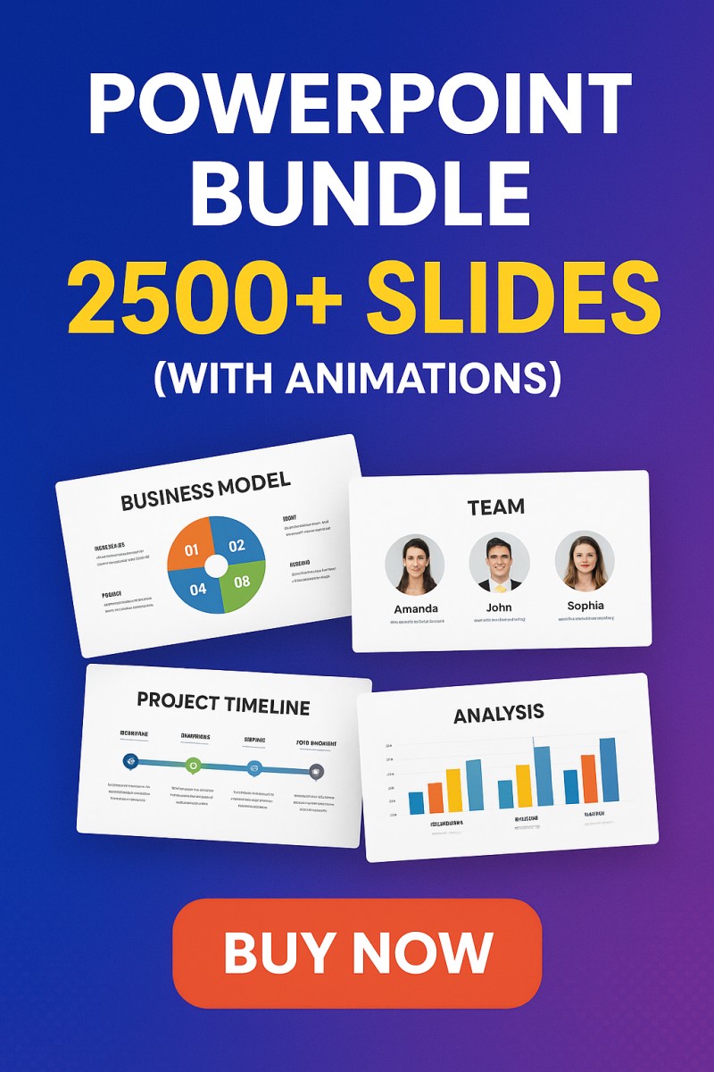 PowerPoint Bundle 2500+ Slides (With animations)