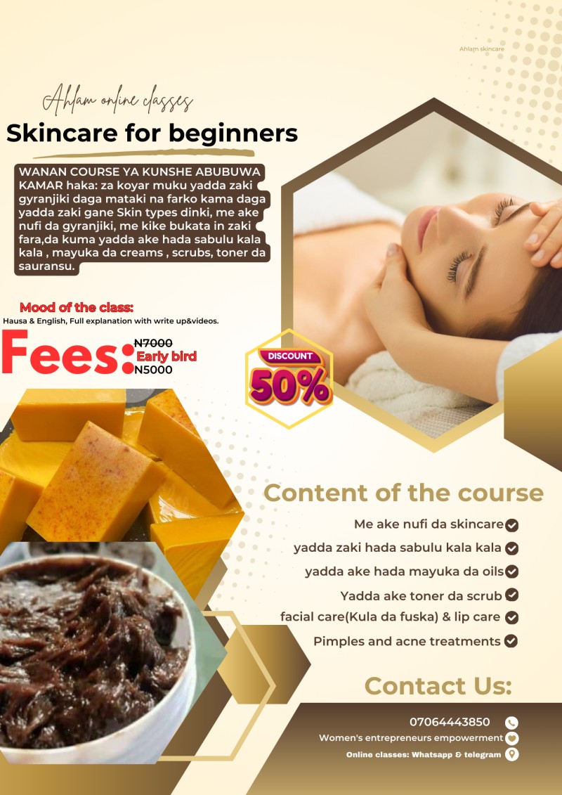 SKINCARE FOR BEGINNERS COURSE (hausa version)
