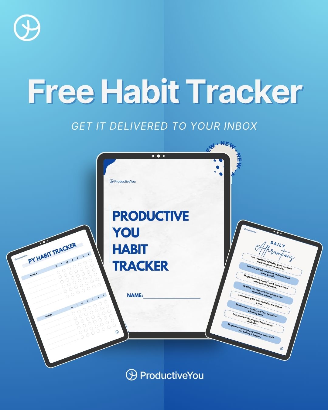 Productive YOU Habit Tracker Printable