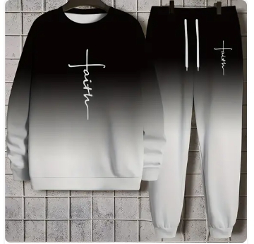 Men casual polyester Track koi