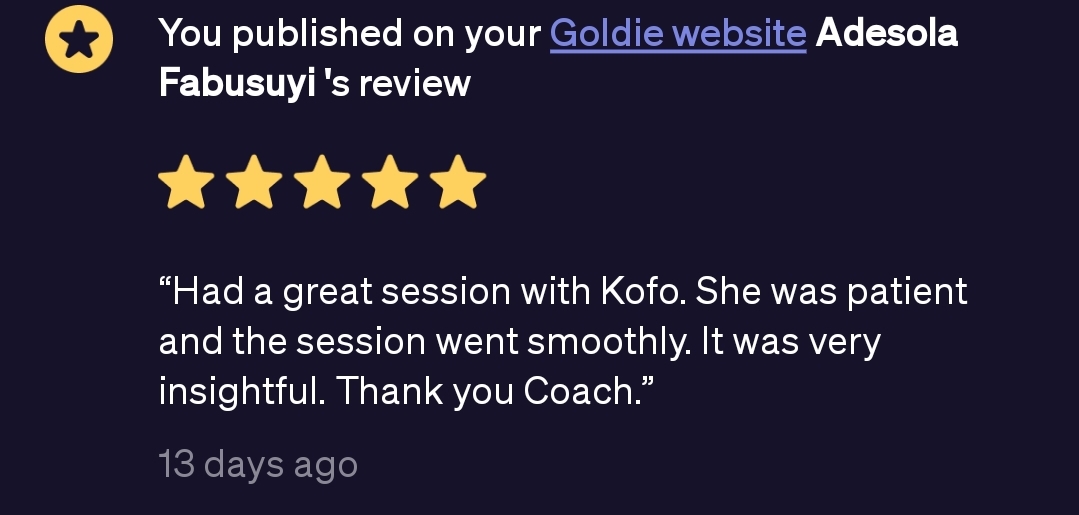 Customer review 1