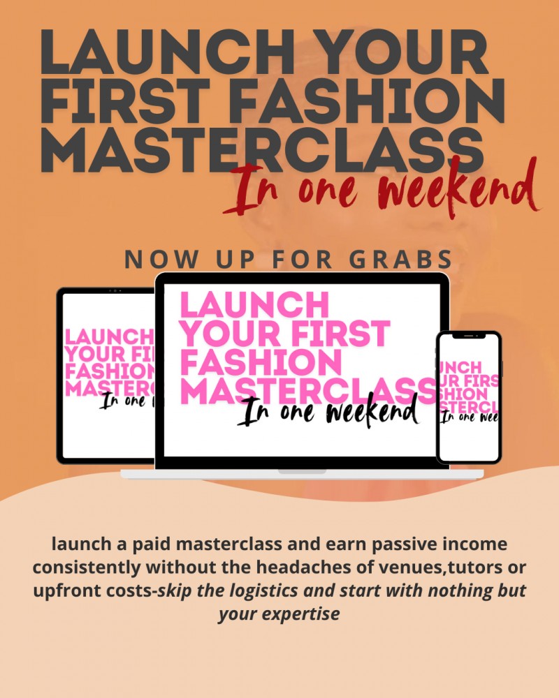LAUNCH YOUR FIRST MASTERCLASS IN A WEEKEND (DONE FOR YOU PACK)