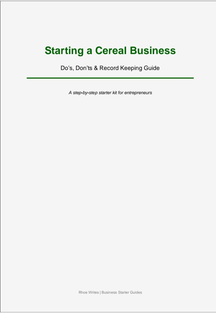 Cereal business guide