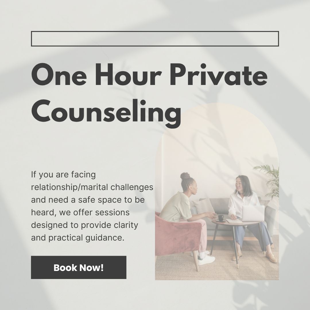 One hour Private Counselling