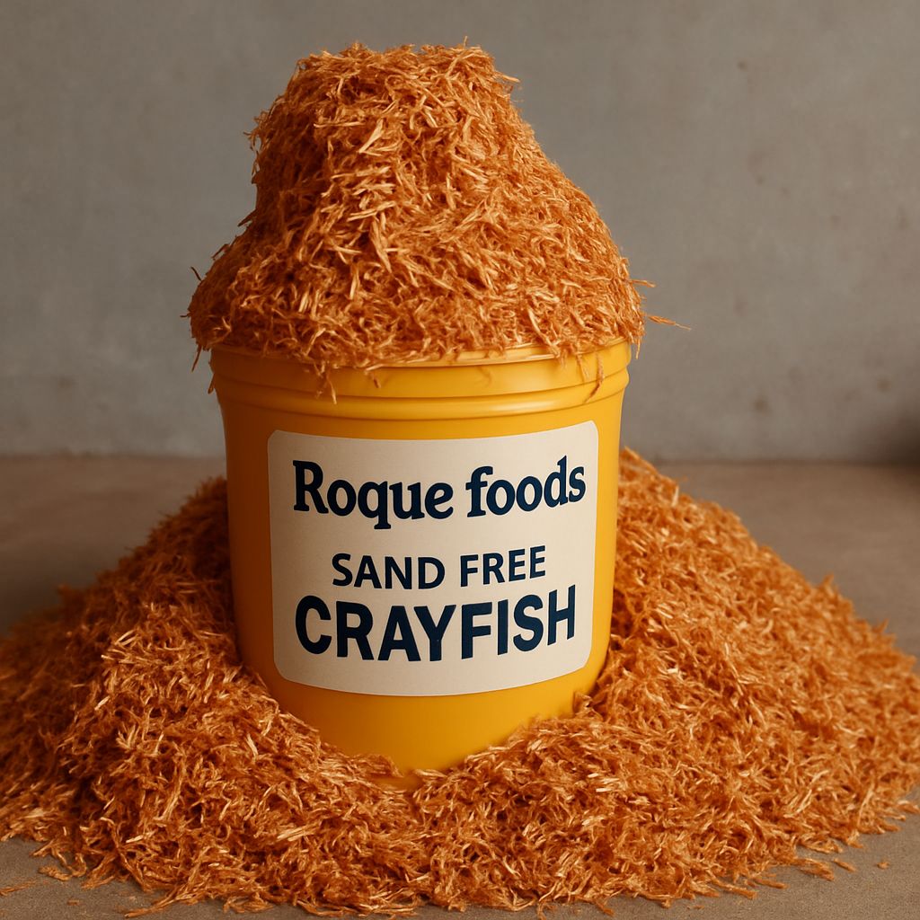 Neatly selected crayfish