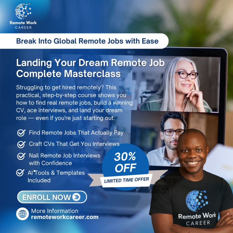 Masterclass: How to Land Your Dream Global Remote Job - And Earn in Foreign Currency