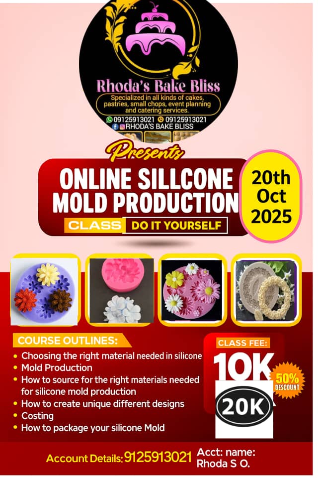 Buy SILICONE MOULD CLASS by Rhoda Oremeyi Sule on Selar