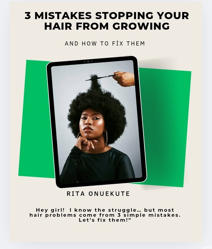 3 Mistakes stopping your hair from growing and how to fix it.