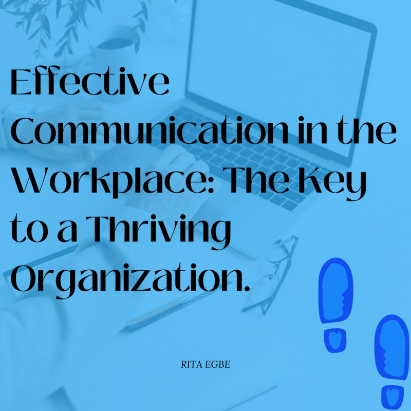 Effective Communication in the Workplace: The Key to a Thriving Organization.