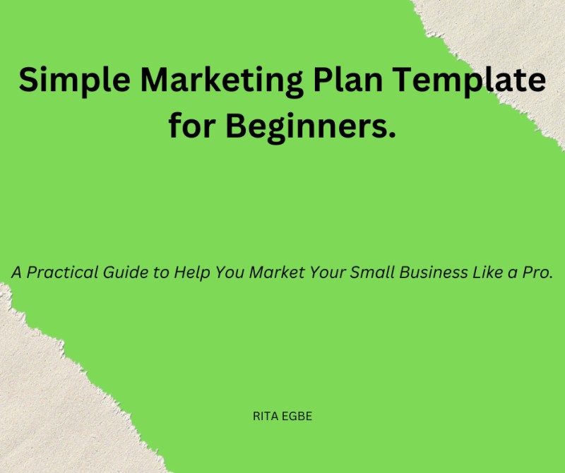 Simple Marketing Plan Template for Beginners.